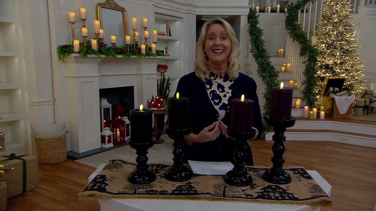 Lightscapes Set of 2 Dripped Wax Flameless LED Candles on QVC