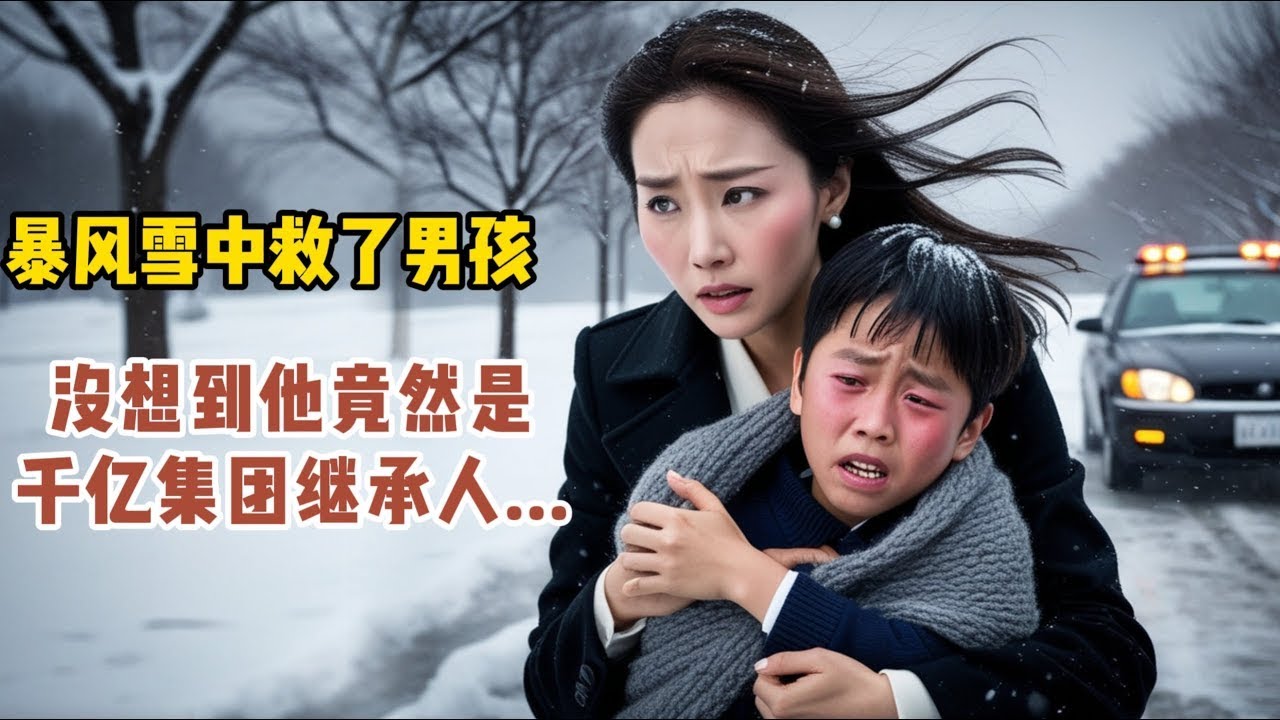 暴風雪公路上，女子救了一個8歲男孩，沒想到他竟然是千億集團繼承人    #情感故事 #故事頻道