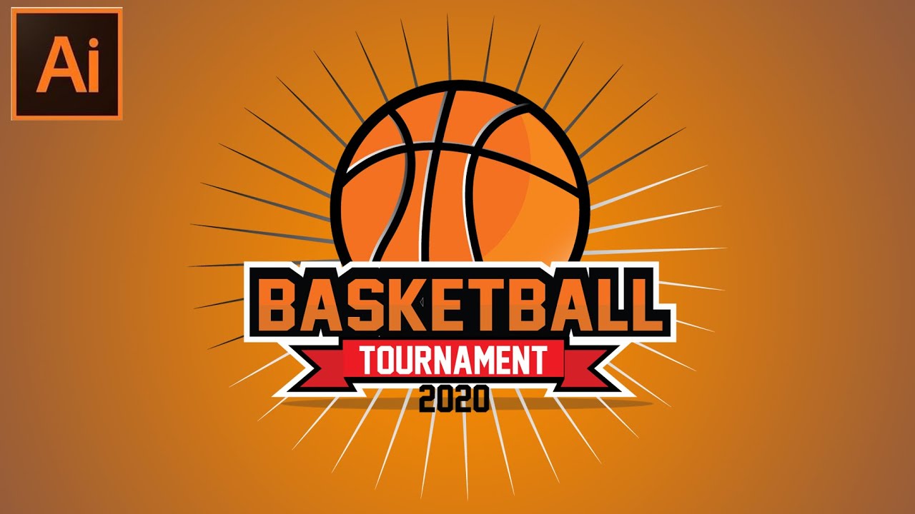 BasketBall Logo | E-sport Logo | Emblem Logo |Badge Logo| Adobe Illustrator tutorial
