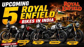 5 New Upcoming Royal Enfield Bikes In India  New Adventure Bike New Scrambler Bike 