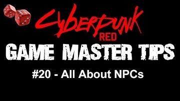 Game Master Tips - NPC aka Non Player Character Creation