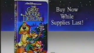 The Great Mouse Detective vhs commercial 1993