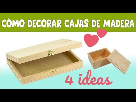 Cajas de madera para pintar y decorar