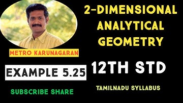 12th Std Maths Ex 5.2(Example 5.25) Find vertices, foci of hyperbola 9x^2-16y^2=144