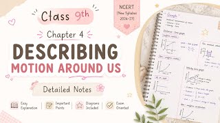 Class 9 Science Chapter 4 | Describing Motion Around Us Notes 📝 | New NCERT 2026-27 | CBSE 2026-27