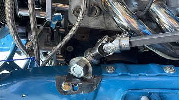 C10 rack and pinion from POL, and Flaming River steering column.