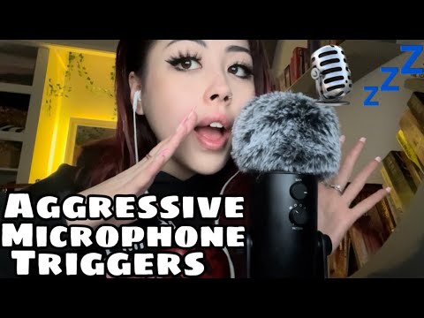 ASMR but I’m basically attacking the microphone 🎙🤪💤 (aggressive microphone triggers)