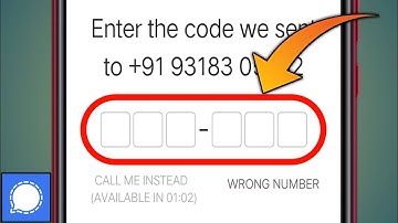 Signal App Ka Otp Nahi Aa Reha Hai