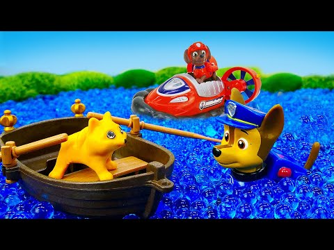 La Pat Patrouille jouets sauvent un chaton qui est en train de se noyer!🐈‍Jeux pour enfants