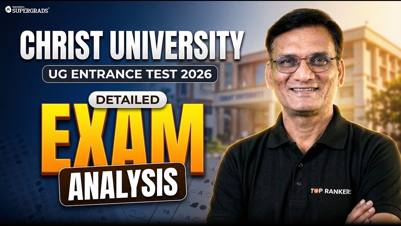 Christ University UG Entrance Test 2026 🔥 Detailed Paper Analysis ...