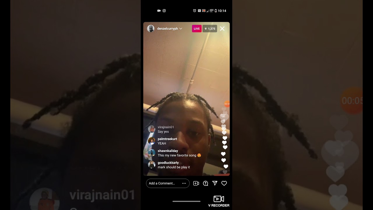 Denzel curry Instagram live snippit (aug 9 2021)