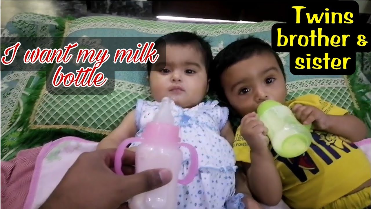 I Want My Milk Bottle - Twins Brother & Sister Crying For Milk Bottles - Twins