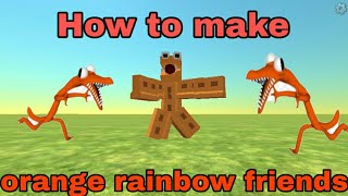 How to make orange rainbow friends in chicken gun