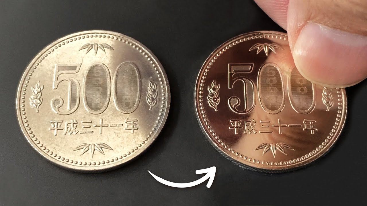 500円玉を鏡面仕上げしてみた コイン磨き Coin Polish Youtube