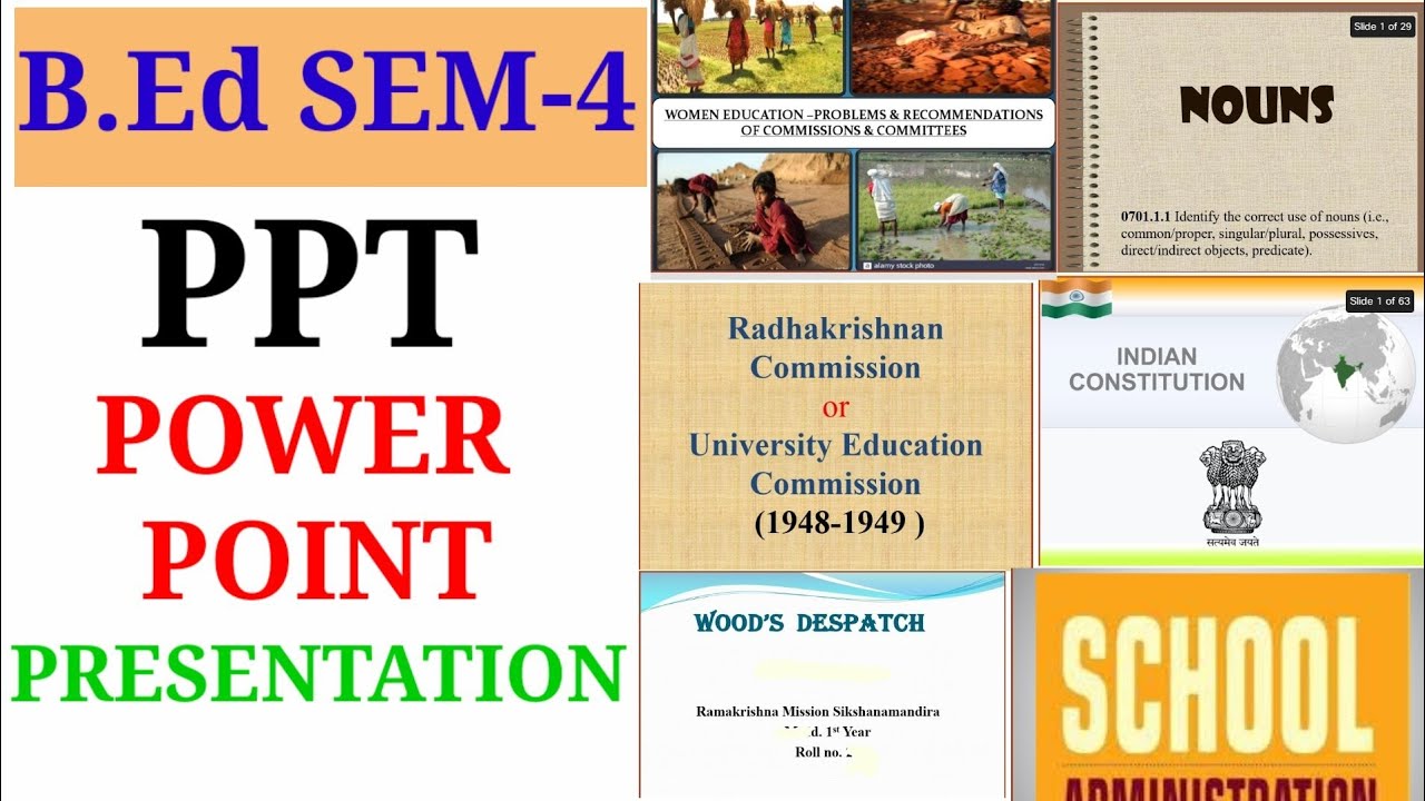 b.ed ppt presentation in english download