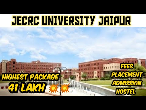 JECRC university Jaipur review ¦¦ all about jecrc ¦¦ full review ¦¦ fees ¦¦ admissions ¦¦ placement