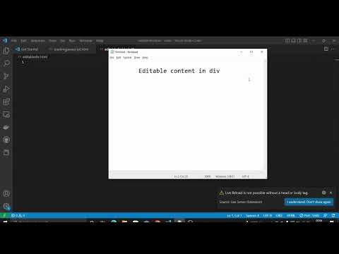 how to make div content editable  #coding #dkcoder