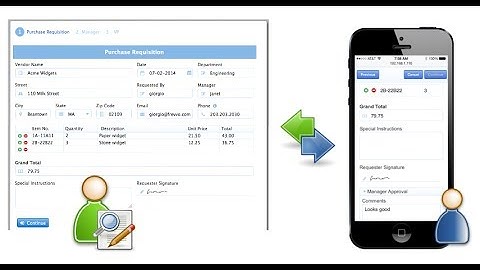 Mobile Web Forms and Approval Workflows: frevvo