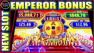 I PLAYED A NEW SLOT AND LANDED THE BONUS! EMPEROR TIAN CI JIN LU SLOTS