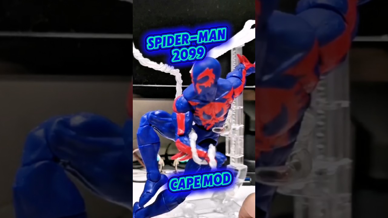 Spider-Man 2099 Cape Mod Marvel Legends Hasbro Pulse Action Figure Fix Custom Retro