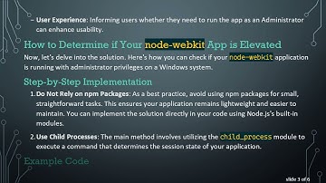 How to Check if Your node-webkit App is Running with Elevated Privileges