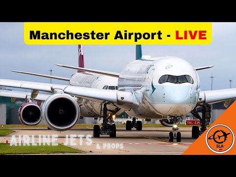 Plane spotting - LIVE - Airbus A380, A350, 787 and more! Thursday 28th August Manchester Airport