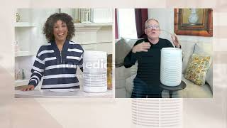 HoMedics 3-Stage Air Purifier with Carry Handle on QVC
