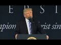 Trump delivers commencement address at Liberty University
