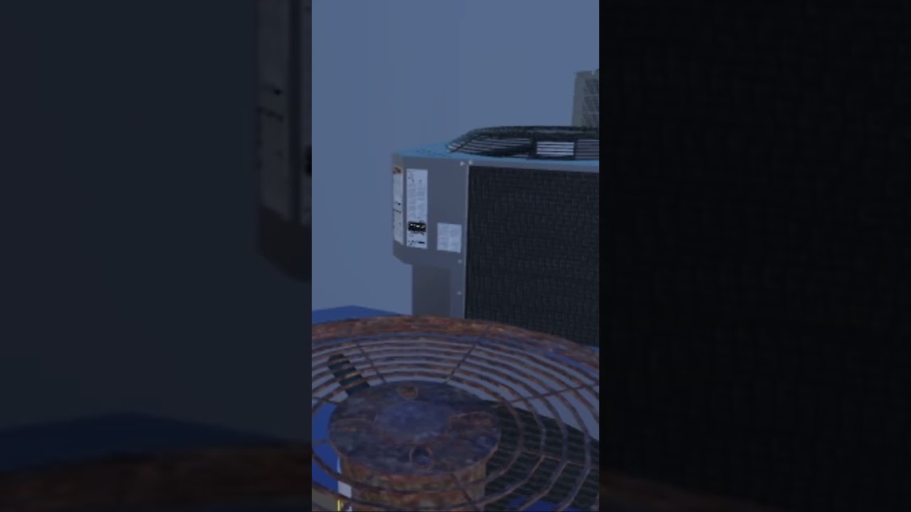 2001 2.5 TON CARRIER 38CKC STARTUP CENTRAL AIR CONDITIONER HAPPY HOLIDAY WALLS