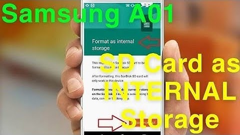 Samsung A01 SD Card as Internal Storage | Using your SD card as Internal Android (Part 2 Below)