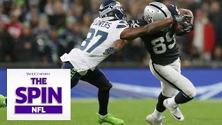 Yahoo sports' charles robinson and amanda borges discuss the report
that oakland is looking to trade wide receiver amari cooper whether
quarterback derek...