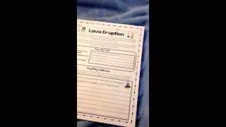 Homeschool Science Experiment Lava Eruption