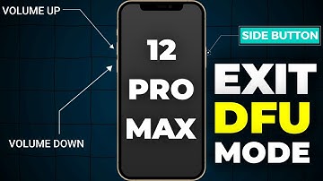 iPhone 12 Pro Max Get Out of DFU Mode / IPHONE 12 PRO MAX EXIT DFU MODE