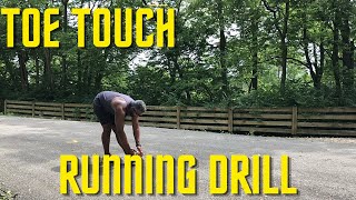 Toe Touch Running Drill Demonstration