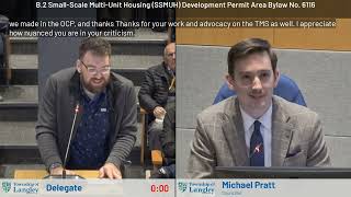 Small-Scale Multi-Unit Housing (SSMUH) Development Permit Area Bylaw - Public Hearing Submission