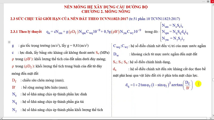 Sức chịu tải của đất nền thường là bao nhiêu năm 2024