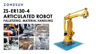ZONESUN Industrial Articulated Robot 4 Axis Palletizer Material Handling Robotic Arm