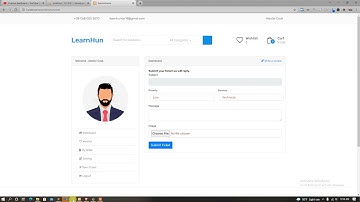 73 laravel complete e-commerce project | Support Ticket system making