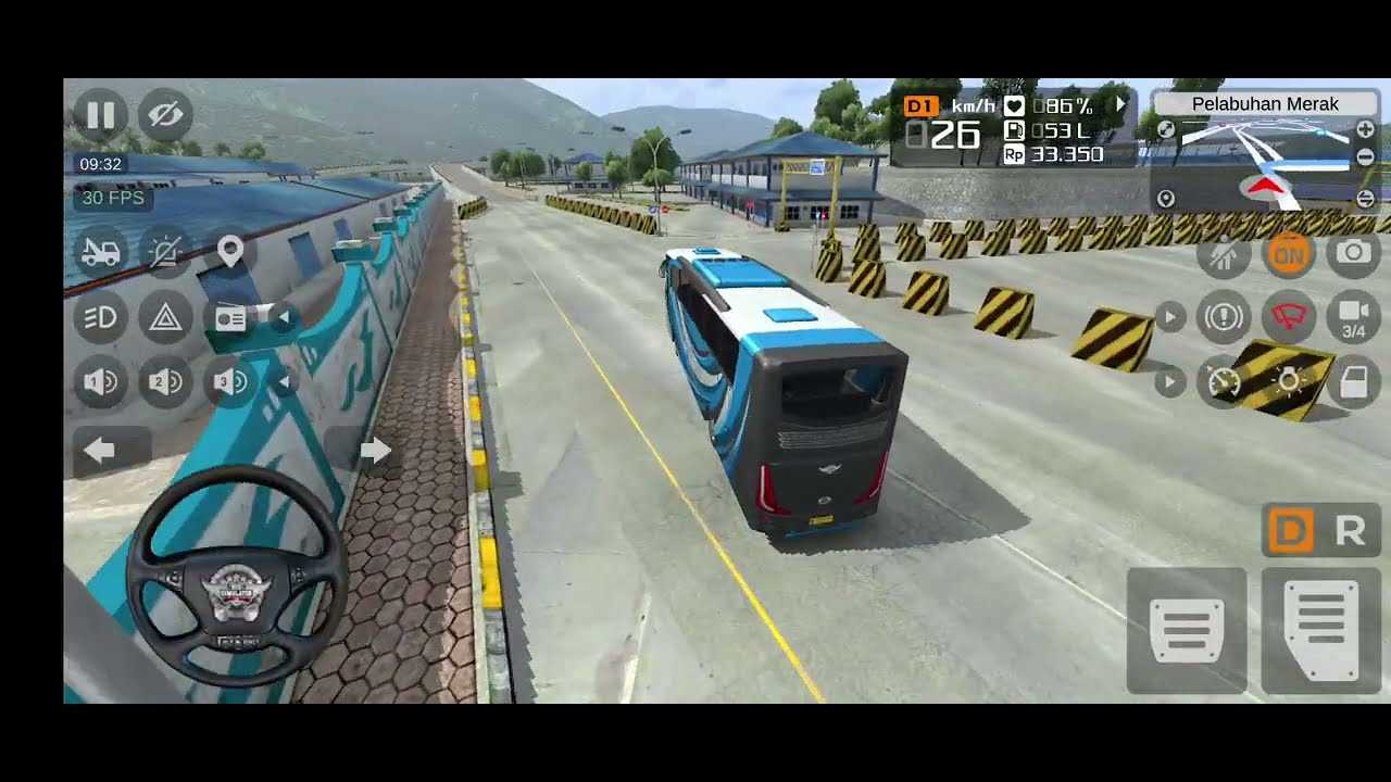 Village to City Bus Full Trip | No Crash ChallengeWater Crossing Dangerous Mode Bus Simulator 💦