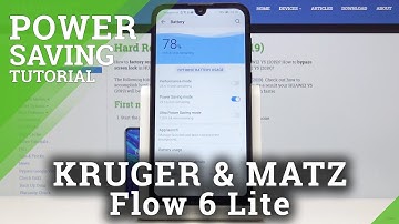 How to Save Charge on KRUGER & MATZ Flow 6 Lite - Battery Saving Mode