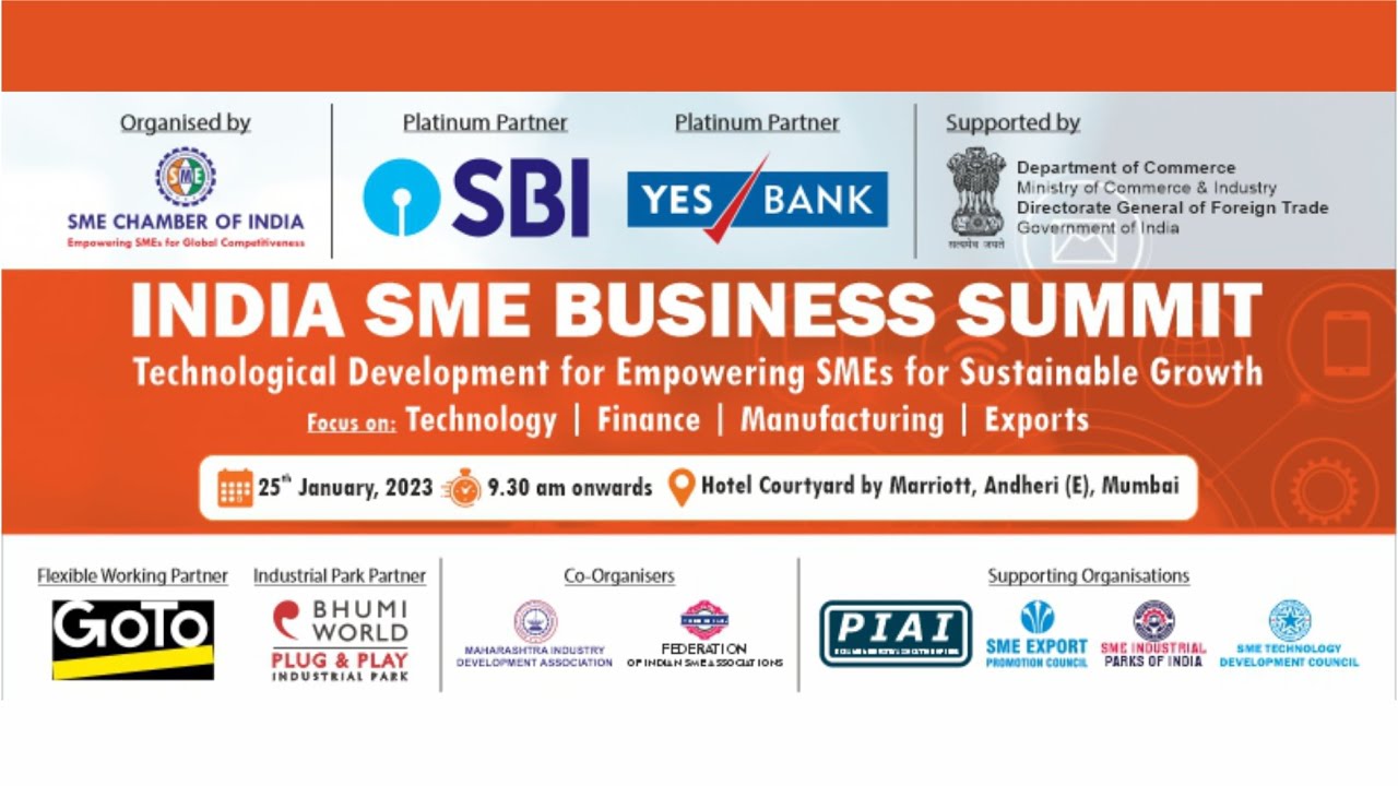 INDIA SME BUSINESS SUMMIT - INAUGURAL SESSION | 25 Jan 2023