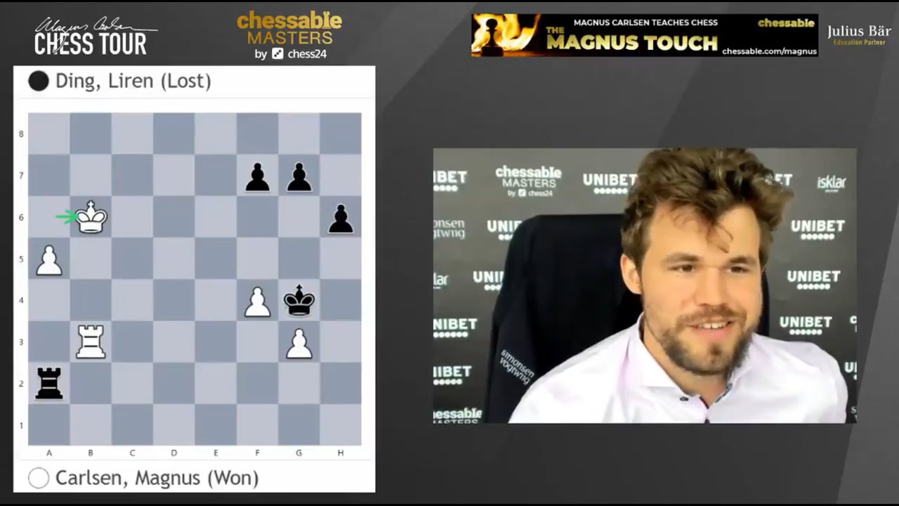 Finais do MCCT 1: Ding Liren derrota Carlsen