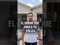 El Error Que Anula Tu Póliza #dbprflorida #floridaconstruction #shorts #generalcontractor