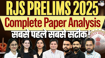 RJS Prelims Exam  Analysis | Complete Paper Analysis | Rajasthan Judiciary Prelims 2025