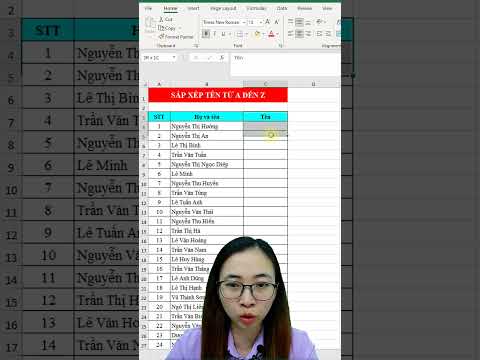 #2023 Mẹo sắp xếp tên theo thứ tự từ A đến Z | Nguyễn Thị Hường