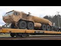 Chasing CSX Train W/ National Guard & Military Equipment