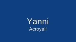 Yanni - Acroyali chords