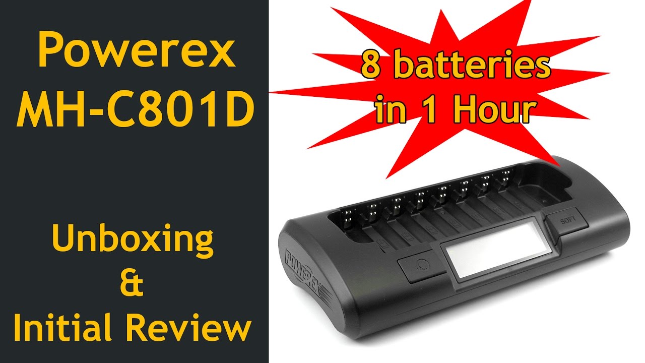 Powerex Mh C801d 8 Hücre Aa Aaa Hızlı Pil Şarj Cihazı Kutu Açılımı Ve