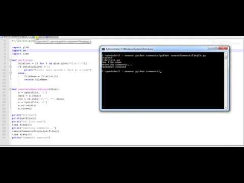 How to remove Python comments | Remove single line comments Python | Remove # in Python
