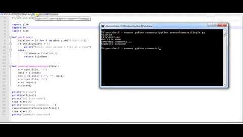 How to remove Python comments | Remove single line comments Python | Remove # in Python